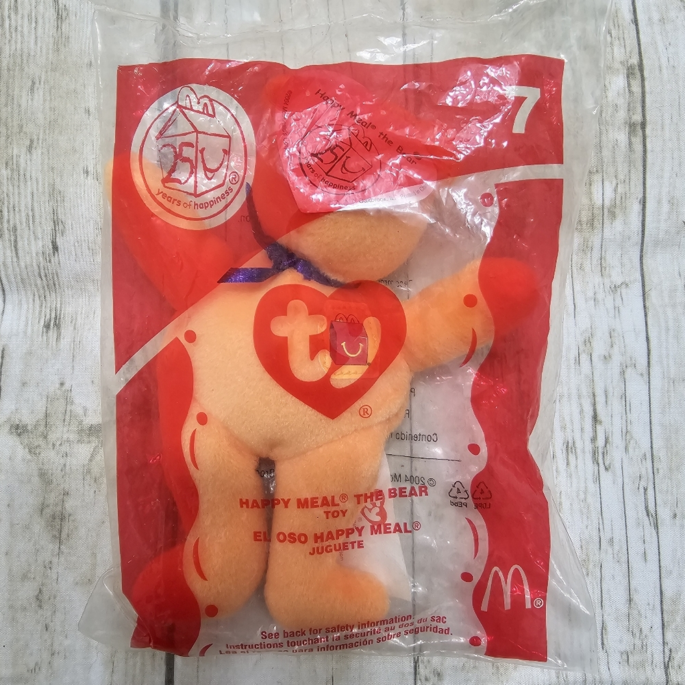 Ty McDonald's 25th Anniversary Happy Meal The Bear 2004 #7 El Oso Happy Meal